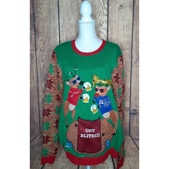 get blitzed christmas sweater